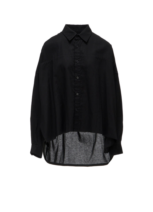[Y's BORN PRODUCT] DOUBLE FRONT BIG BLOUSE