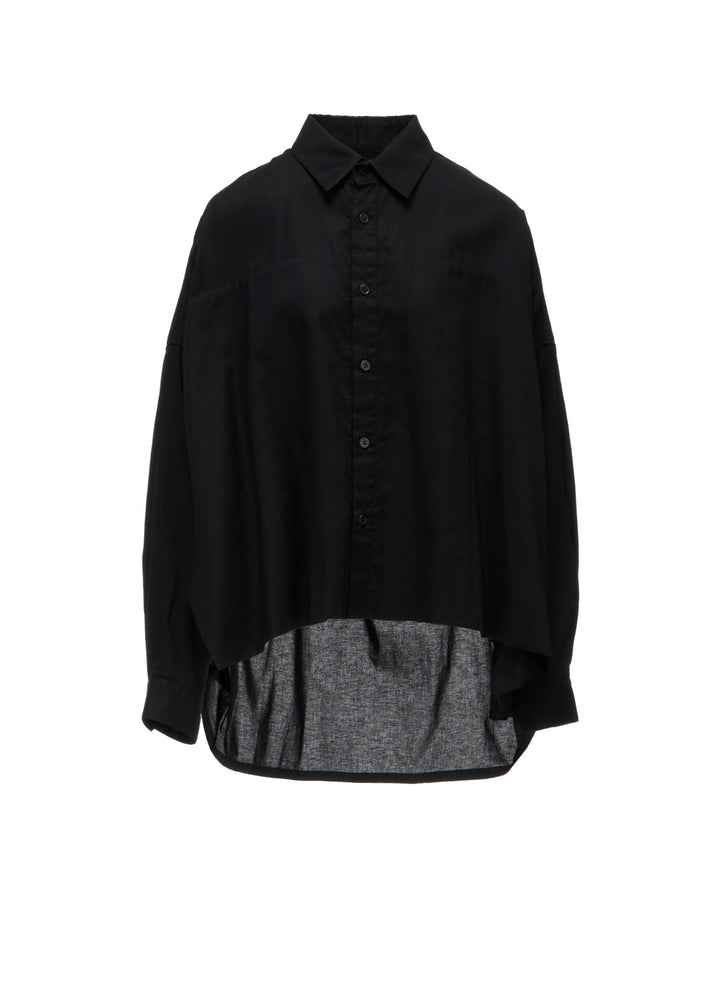 [Y's BORN PRODUCT] DOUBLE FRONT BIG BLOUSE