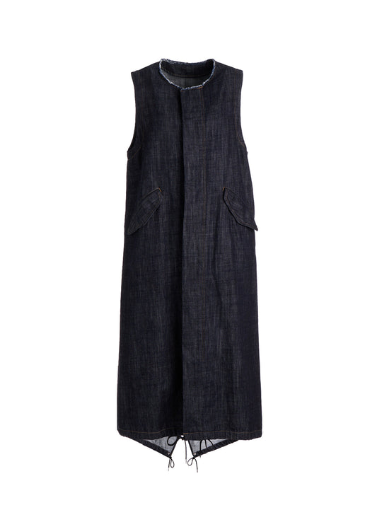 8OZ DENIM FISHTAIL DRESS