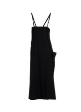 WOOL GABARDINE SIDE FLAP DRESS