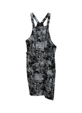 MOHAIR FADED PLAID JACQUARD SHOULDER STRAP DRESS
