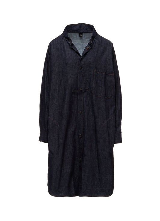 6OZ DENIM GOWN SHIRT DRESS
