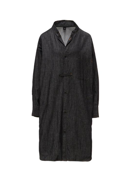 6OZ DENIM GOWN SHIRT DRESS
