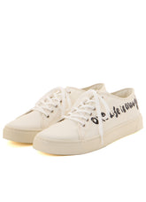 "ONE LIFE" COTTON CANVAS LOW-CUT SNEAKER