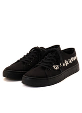 "ONE LIFE" COTTON CANVAS LOW-CUT SNEAKER