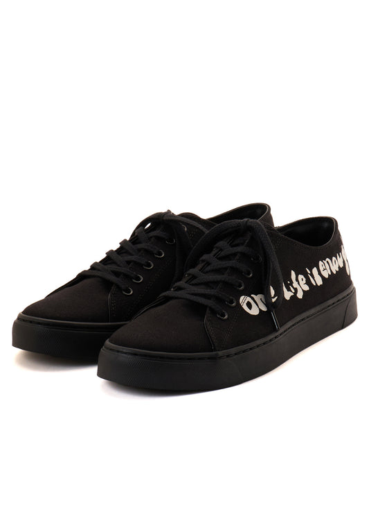 "ONE LIFE" COTTON CANVAS LOW-CUT SNEAKER