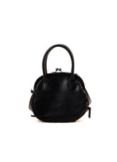 SEMI GLOSS LEATHER LACE UP BAG