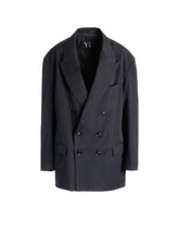 WOOL GABARDINE BIG TAILORED JACKET