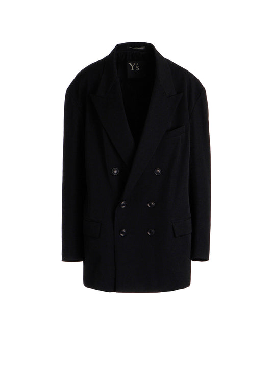 WOOL GABARDINE BIG TAILORED JACKET