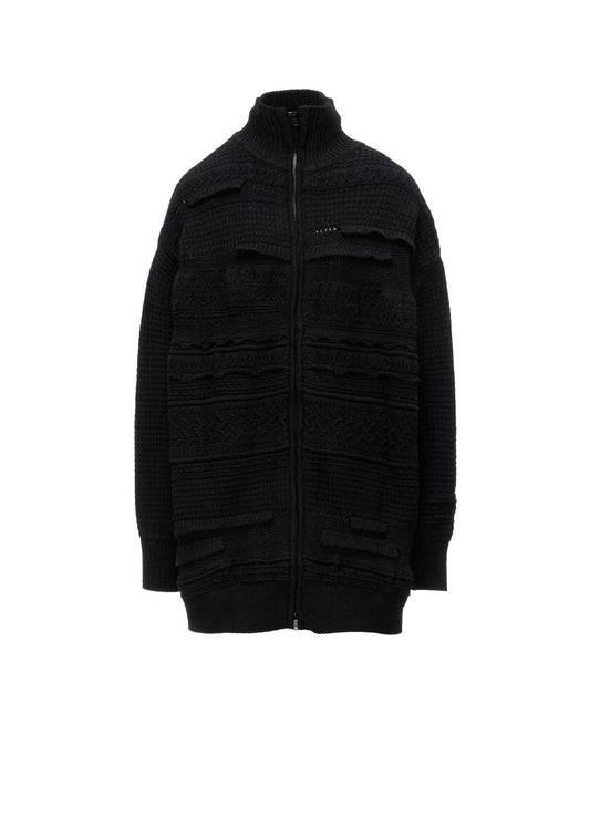 5G KNIT ZIP-UP PULLOVER