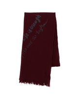 "ONE LIFE" WOOL BIG SCARF