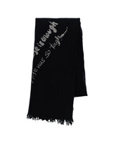 "ONE LIFE" WOOL BIG SCARF