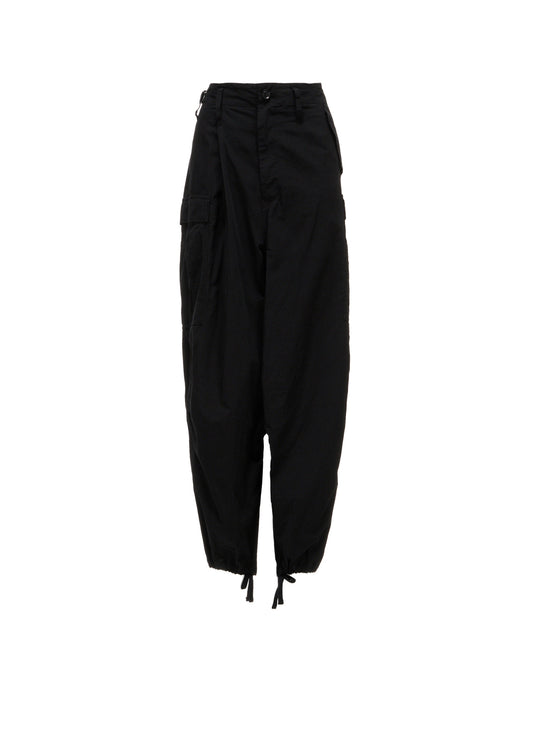 COTTON FLAX MILITARY PANTS
