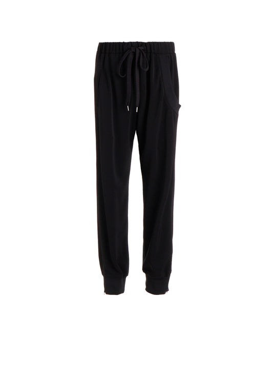 TA/PE STRETCH JERSEY HEM RIB PANTS