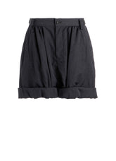 WOOL GABARDINE BALLOON SHORT PANTS