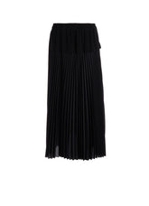 POLYESTER CREPE DE CHINE PLEATED SKIRT