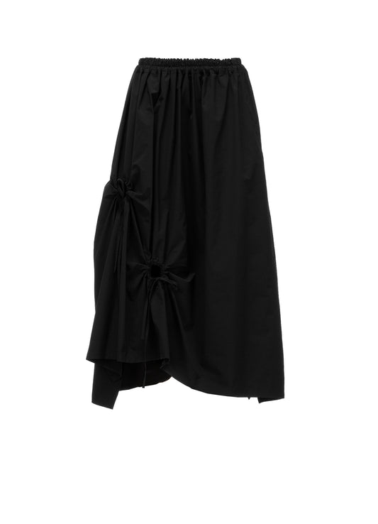 POLYESTER TYPEWRITER CIRCLE GATHER SKIRT