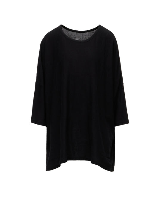 COTTON JACQUARD HALF SLEEVE T-SHIRT