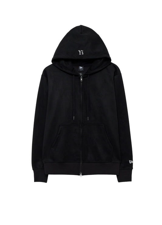 Y's × New Era SUEDE ZIP UP HOODIE