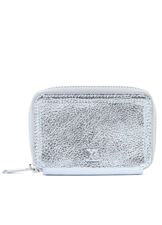 SEMI MATTE LEATHER RANDOM STITCH MINI WALLET