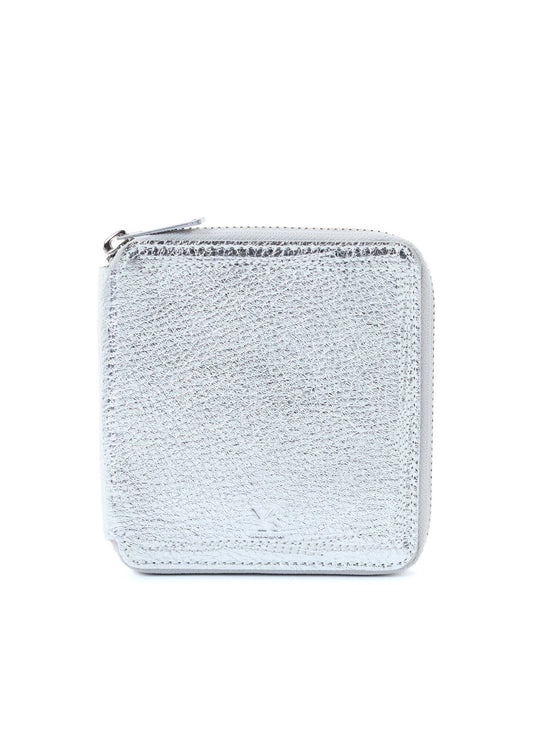 SEMI MATTE LEATHER RANDOM STITCH TRI-FOLD WALLET