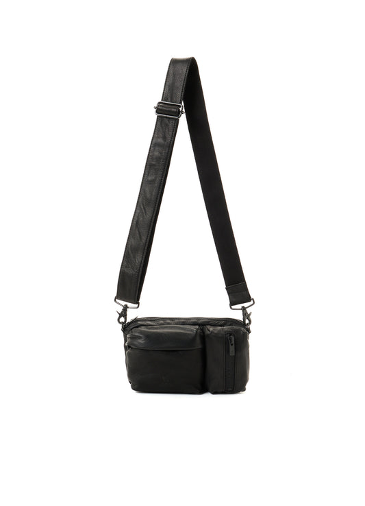 WATER STAIN LEATHER 2-WAY MINI POUCH