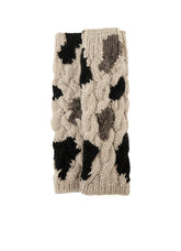 ANIMAL PATTERN HAND-KNIT ARM WARMER