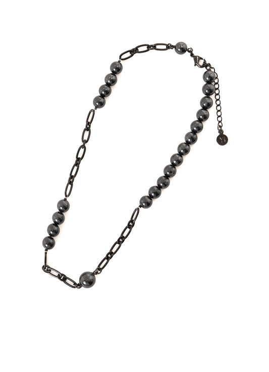 PEARL AND CHAIN CHOKER