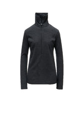 WOOL MILLED WASHABLE JERSEY HIGH NECK PULLOVER