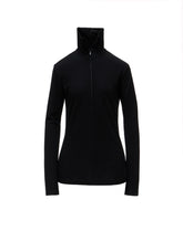 WOOL MILLED WASHABLE JERSEY HIGH NECK PULLOVER