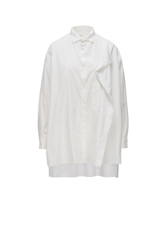 100/2 COTTON BROAD DOUBLE-LAYER BLOUSE