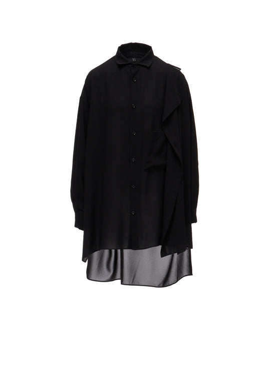 TA/PE GEORGETTE DOUBLE-LAYER BLOUSE