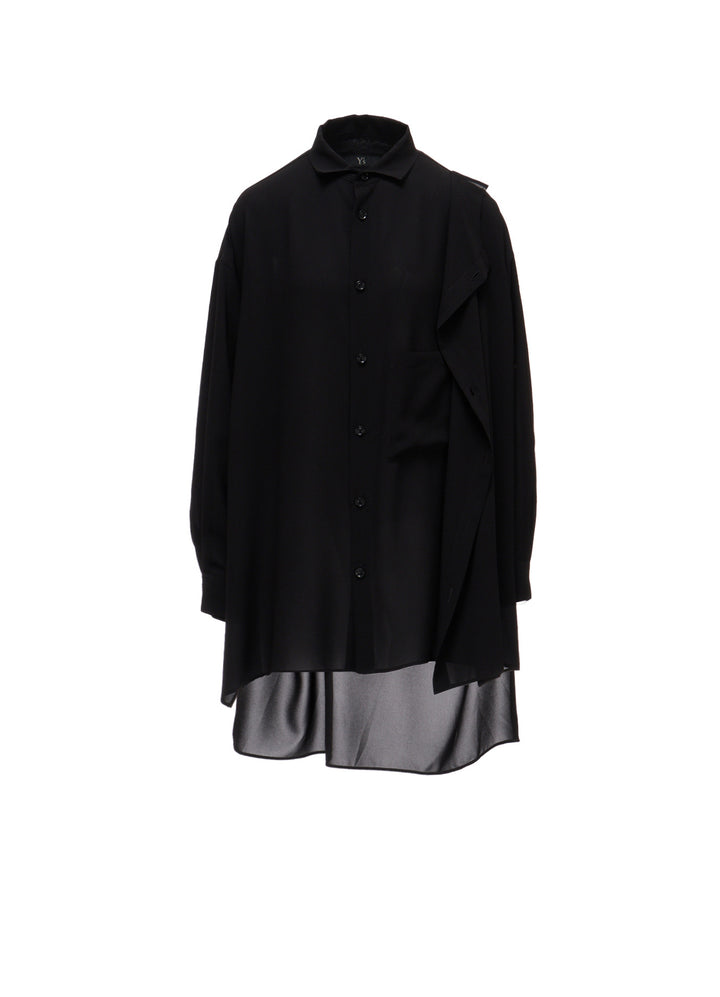 TA/PE GEORGETTE DOUBLE-LAYER BLOUSE