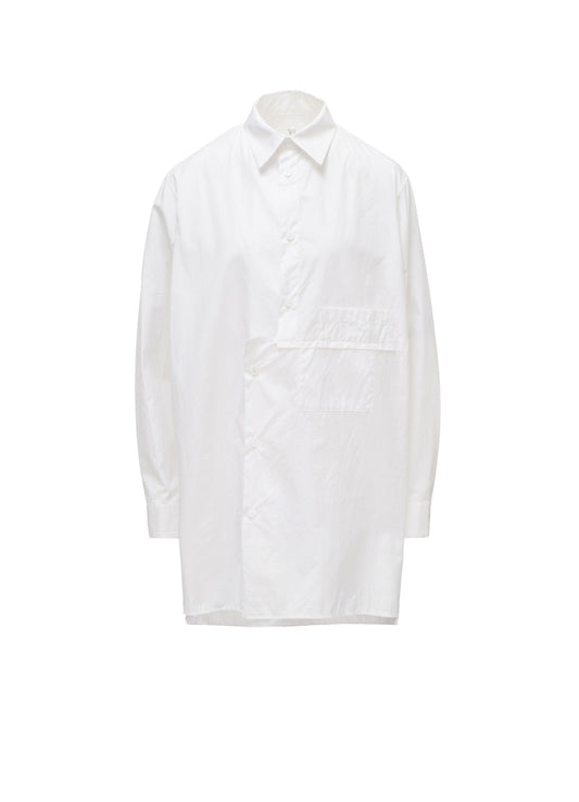 100/2 COTTON BROAD SHIFTED PANEL BLOUSE