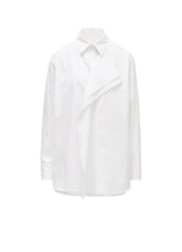 100/2 COTTON BROAD DOUBLE-FRONT GATHERED BLOUSE