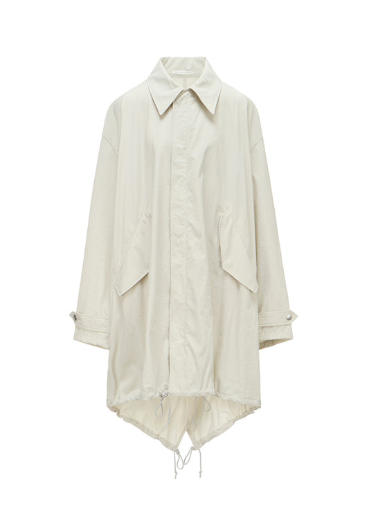 NY/ TASLAN OXFORD BACK TIERED COAT