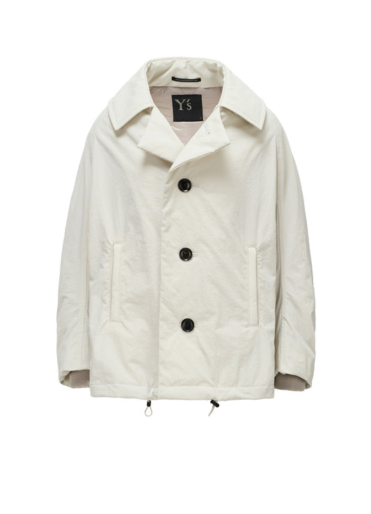 NYLON PADDED TASLAN OXFORD ARRANGED 3/4 SLEEVE COAT