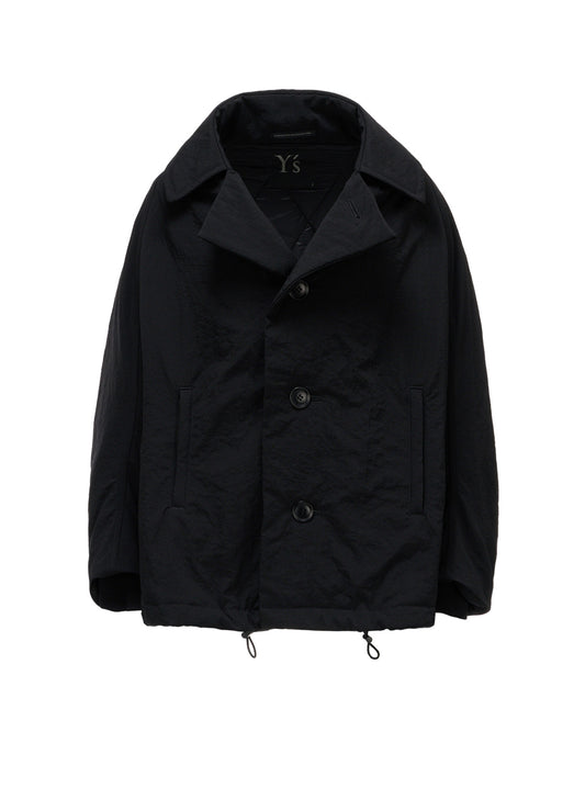 NYLON PADDED TASLAN OXFORD ARRANGED 3/4 SLEEVE COAT