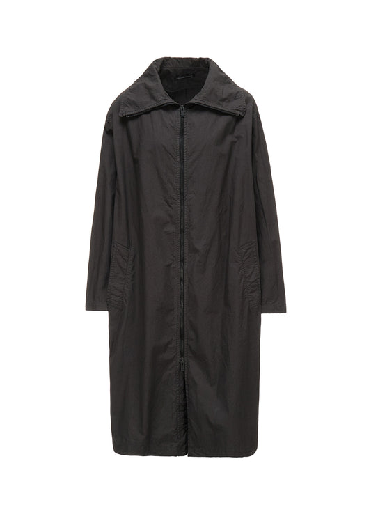 COTTON TYPEWRITER ZIPPER COAT