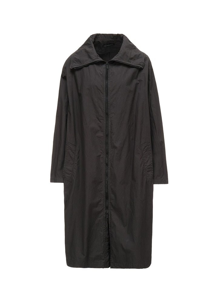 COTTON TYPEWRITER ZIPPER COAT