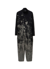 WOOL BLEND HERRINGBONE OVERALLS