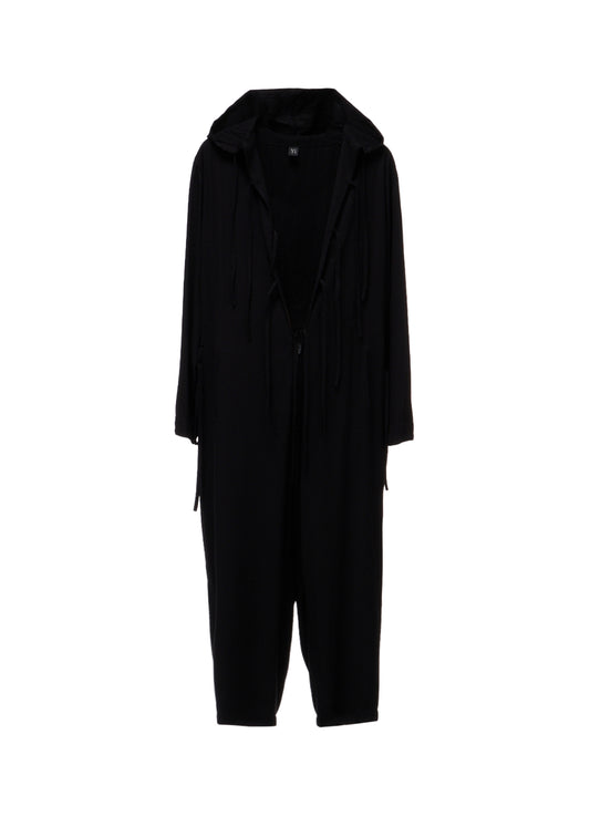 VISCOSE/TRIACETATE BLEND HOODIE OVERALLS