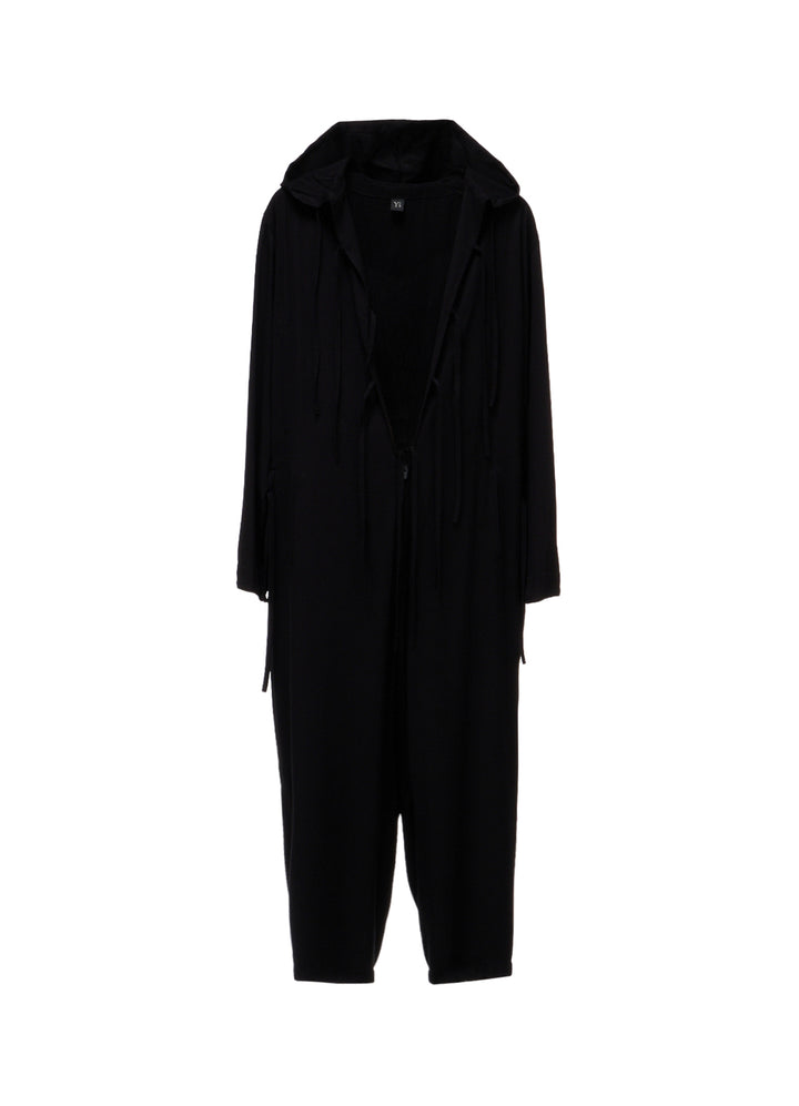 VISCOSE/TRIACETATE BLEND HOODIE OVERALLS
