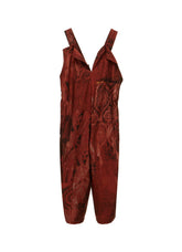 COTTON/CELLULOSE BLUR PAISLEY SALOPETTE DRESS