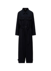 WOOL GABARDINE MILITARY OVERALLS
