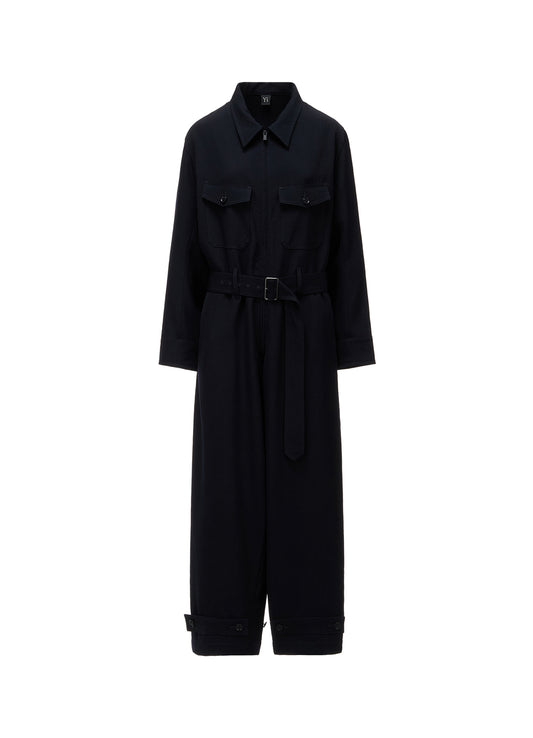 WOOL GABARDINE MILITARY OVERALLS