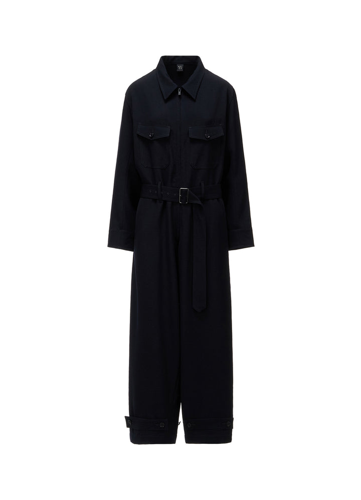 WOOL GABARDINE MILITARY OVERALLS