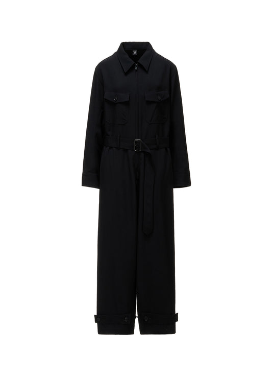 WOOL GABARDINE MILITARY OVERALLS