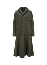 COTTON CHINO CLOTH BLOUSON DRESS