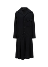 WOOL SERGE BLOUSON DRESS